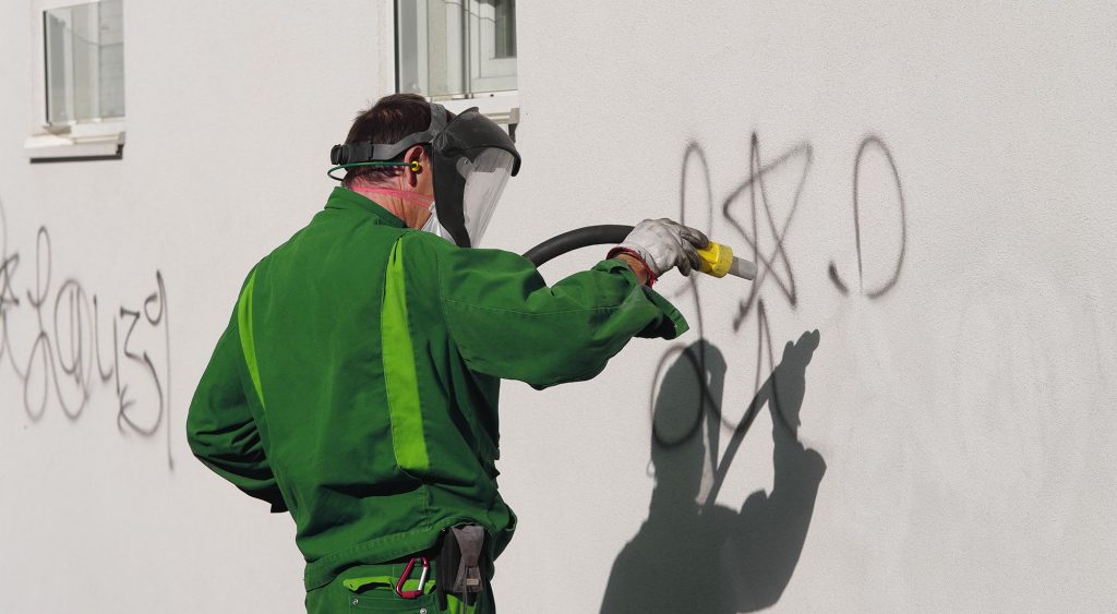 IMR Gebäudereinigung Stuttgart Graffitientfernung